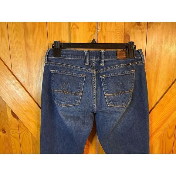 Lucky Brand Sofia Boot Jeans Womens 6 / 28 Ankle Blue Dark Wash Stretch (2204) - Picture 6 of 8